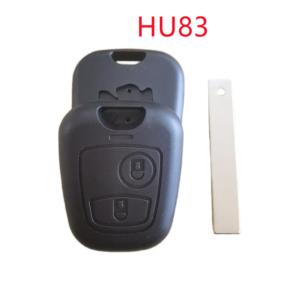 Key Case 2 Buttons Remote Key Shell Case for Peugeot 307 with HU83 Blade