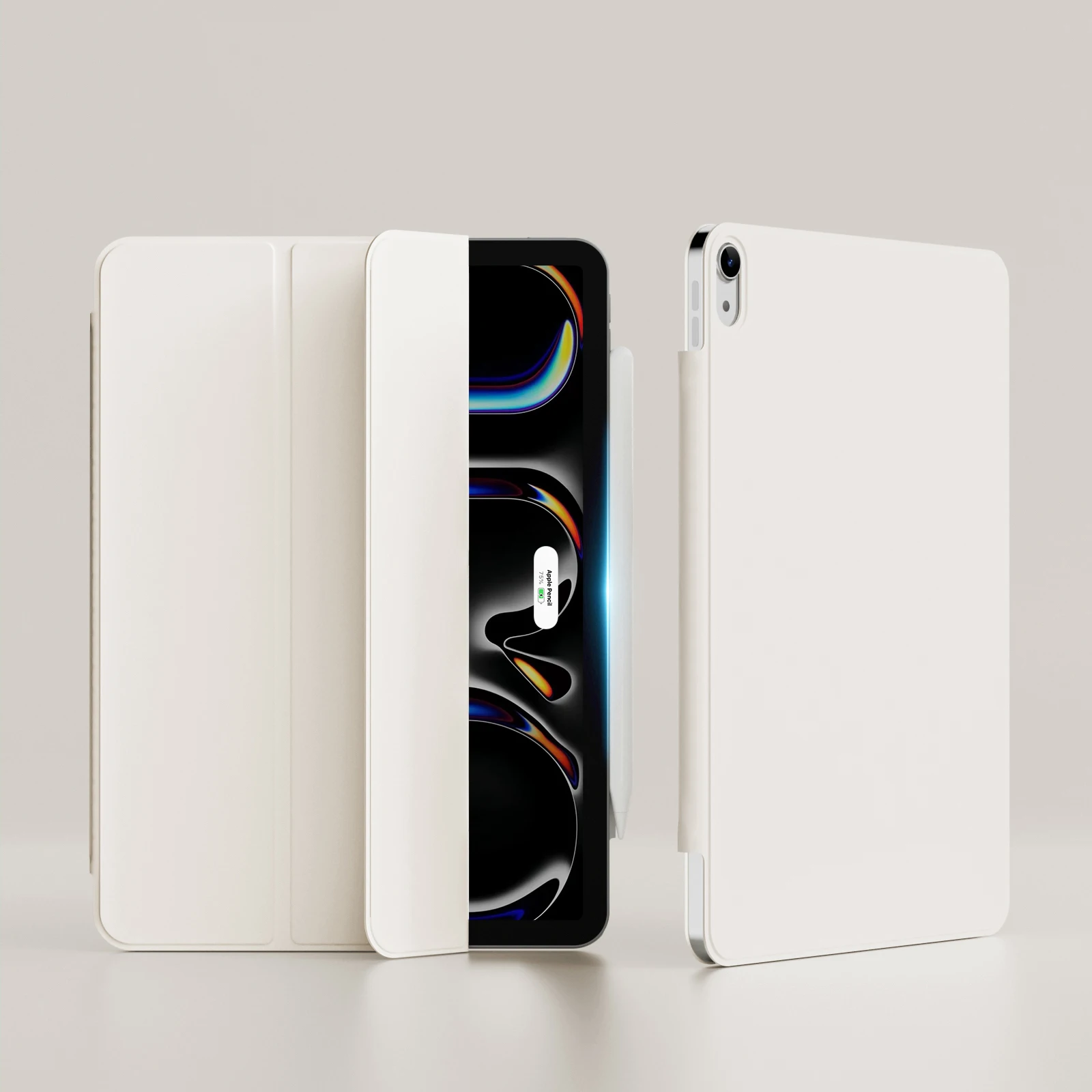 Premium Trifold Stand Tablet Case with Magnetic Attachment and Slim Design