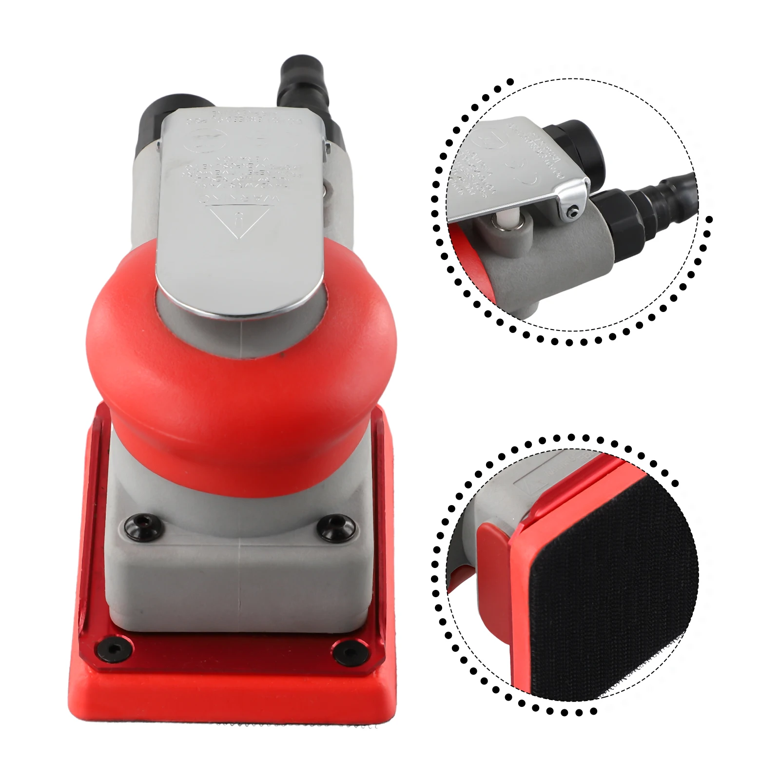 75*100mm Sander Square Air Sander Pneumatic Polishing Tools Grinding Parts Metal Grinding Square Woodworking Tools