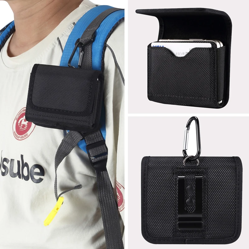 Premium Oxford Cloth Waist Pouch with Belt Clip Holster