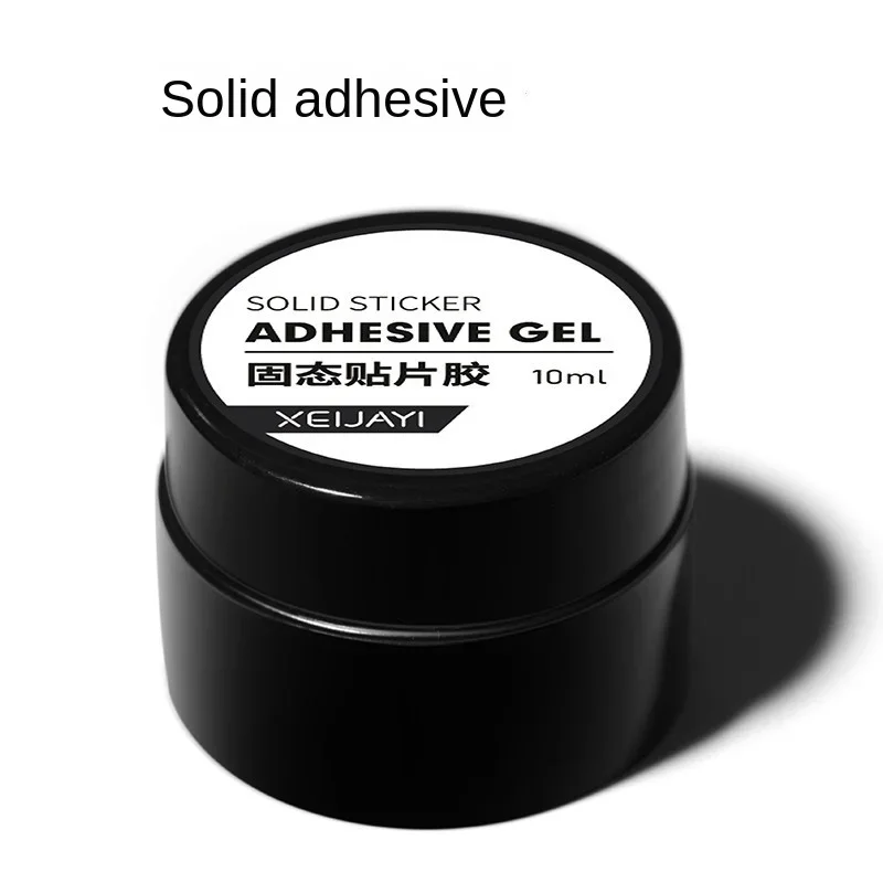 Easy Stick Solid Nail Patch Gel Gummy Adhesive Bond 8ml UV Glue No-Flowing Modelling Stick Tips Clear Solid Nail Art UV Gel nail art set jelly glue gel