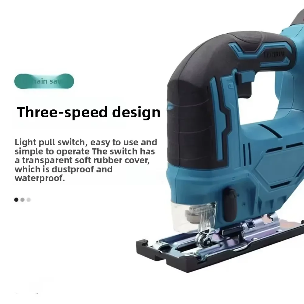 Portable Electric Jig Saw Carpenter Power Tool Variable Speed Curved Saw Compatible with Milwaukee Dewalt Makita 18V No Battery electric saw,cordless jigsaw