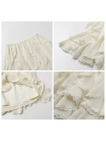 CHIC VEN Korean Women Skirts A Line Loose Casual New High Waist Irregular Lace Half Length Female Skirt Spring Summer 2025 - Image 4