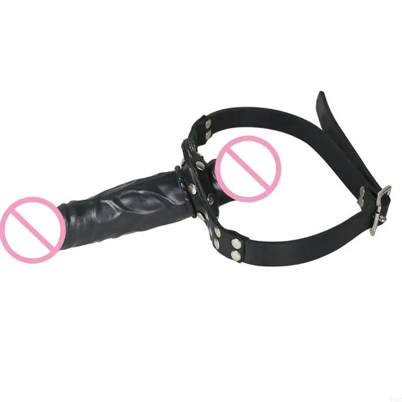E15C Strap On Face Dildo Mouth Penis Adjustable BDSM Adult Sex Toy For Women Couples
