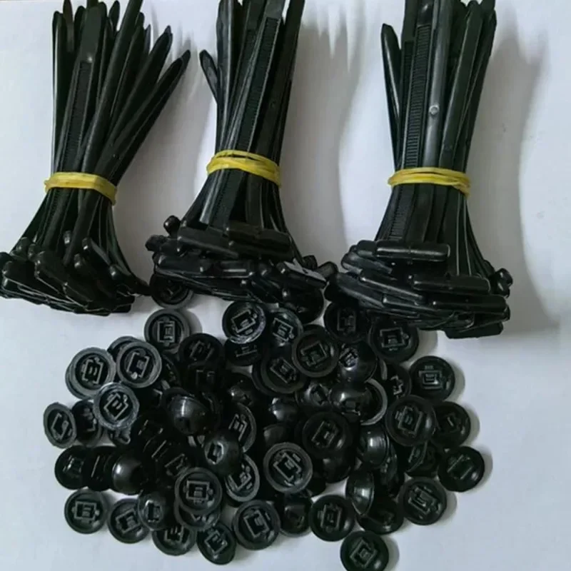 Nylon Cable Ties 500/10 Pcs Nylon Universal Cable Tie Buckle Heavy Duty Self-Locking Multipurpose Plastic Tool