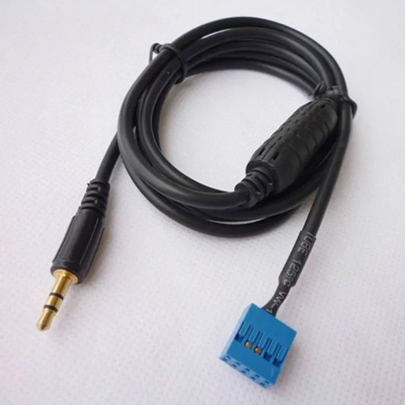 

10Pin Car AUX Input Mode Cable 3.5mm Male Input Interface Input Adapter Auxiliary Cable For BMW E46 323i 325Ci 330Ci M3 98-06