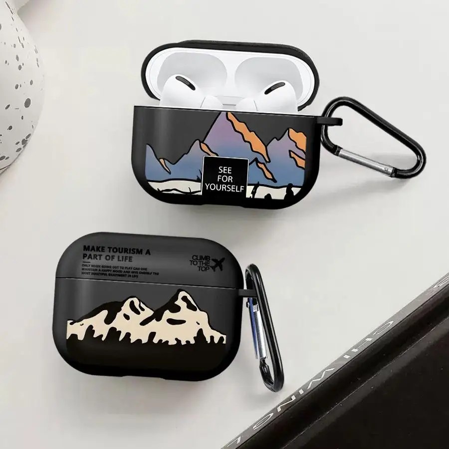 Airplane Art Landscape Earphone Case Cover
