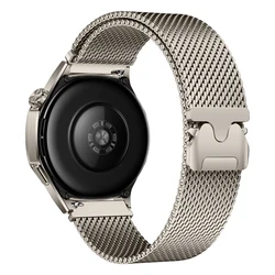 Magnetic Milanese Stainless Steel Bracelet Band, 18mm/20mm/22mm - 22mm (Titanium color)