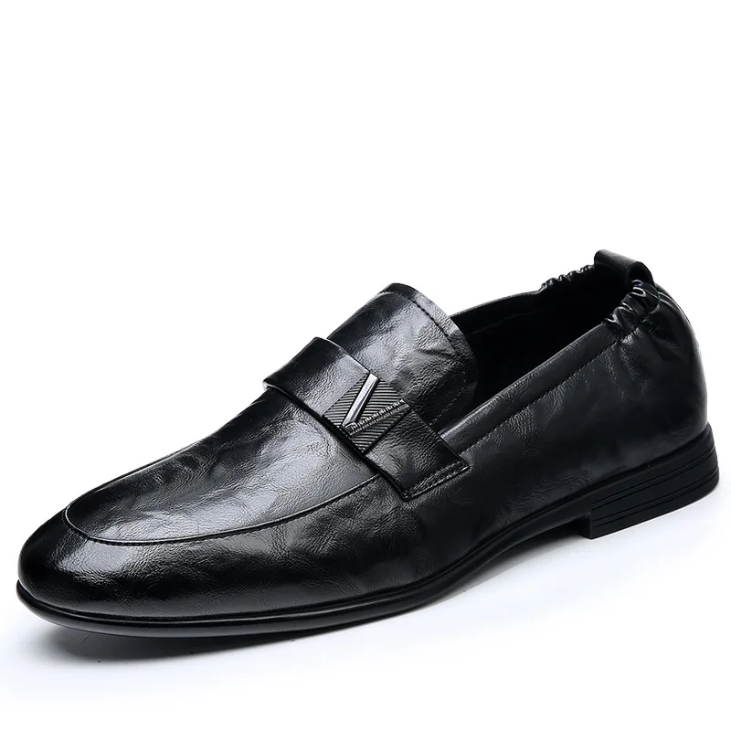 

Korean Cow Leather New Designer Shoes for Men Fashion Casual Solid Color England Loafers Male Spring Autumn Luxury Shoes Man