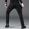 New Men Basic Versatile Black Denim Pants Male Formal Occasion Work Wear Denim Trousers Spring Autumn Concise Straight Leg Jeans 2