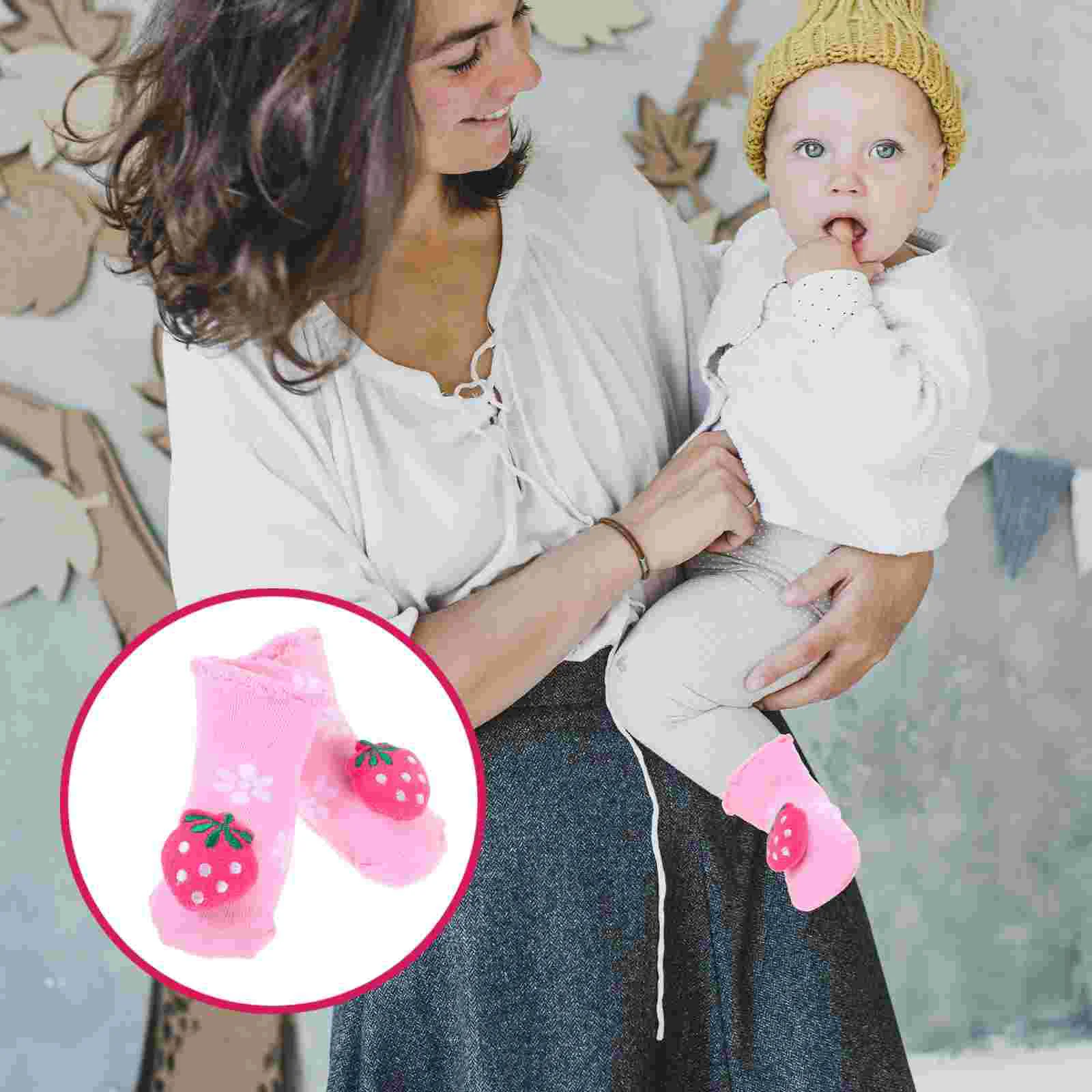 

Children Cotton Autumn Winter Baby Socks Warm Non-slip Floor Socks Boys Baby Cotton Winter Socks for 0-9Months (Random Style)