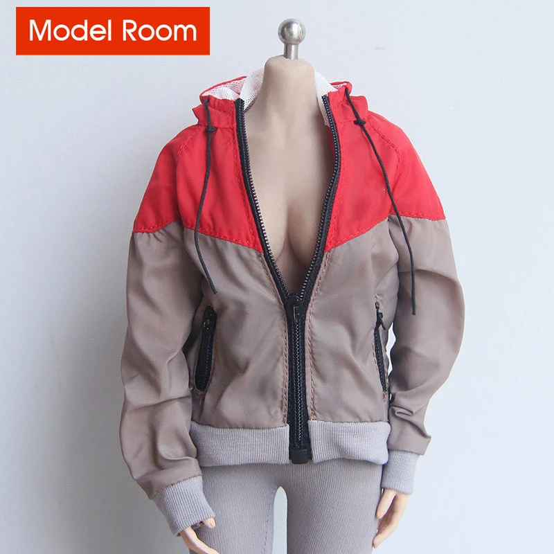 

HotPlus hp64 1/6 Scale Female Splicing Jacket Top Clothes Model Fit 12'' Soldier Action Figure Body Dolls