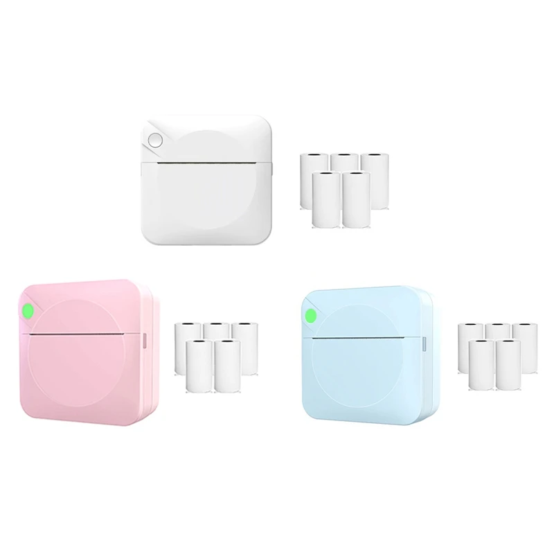 Mini Stampante Termica Portatile Per Etichette Stampante Per Etichette Con Stampante Per Codici A Barre Per Foto Con Problemi Di Studenti Con Carta Te