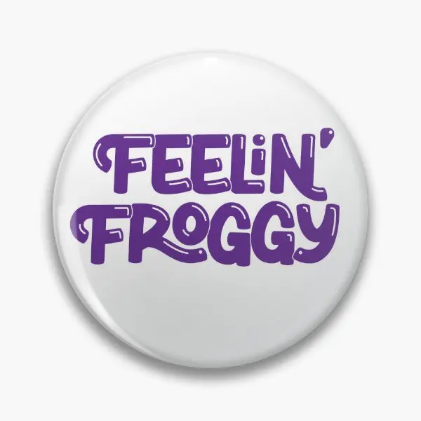 

Feelin Froggy Soft Button Pin Badge Decor Hat Clothes Creative Jewelry Fashion Gift Collar Brooch Funny Cute Women Metal Lover