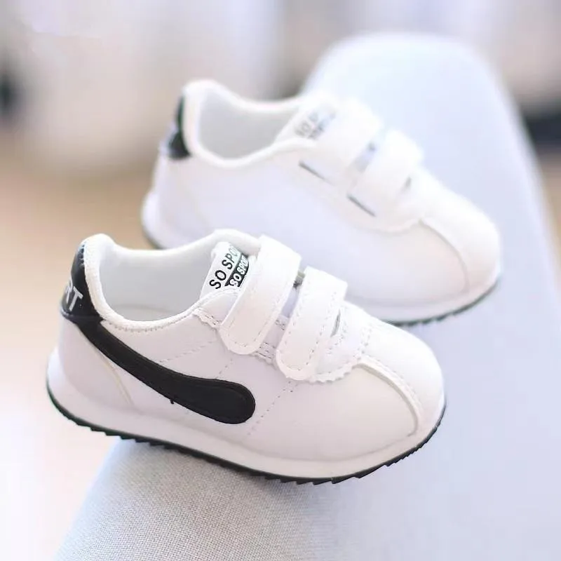 New Non-slip Sneakers Kids Boy Girl Baby 0-2 Years Old Shoes Toddlers Children With Soft Soles Small White Board Shoes Baby Shoe 3