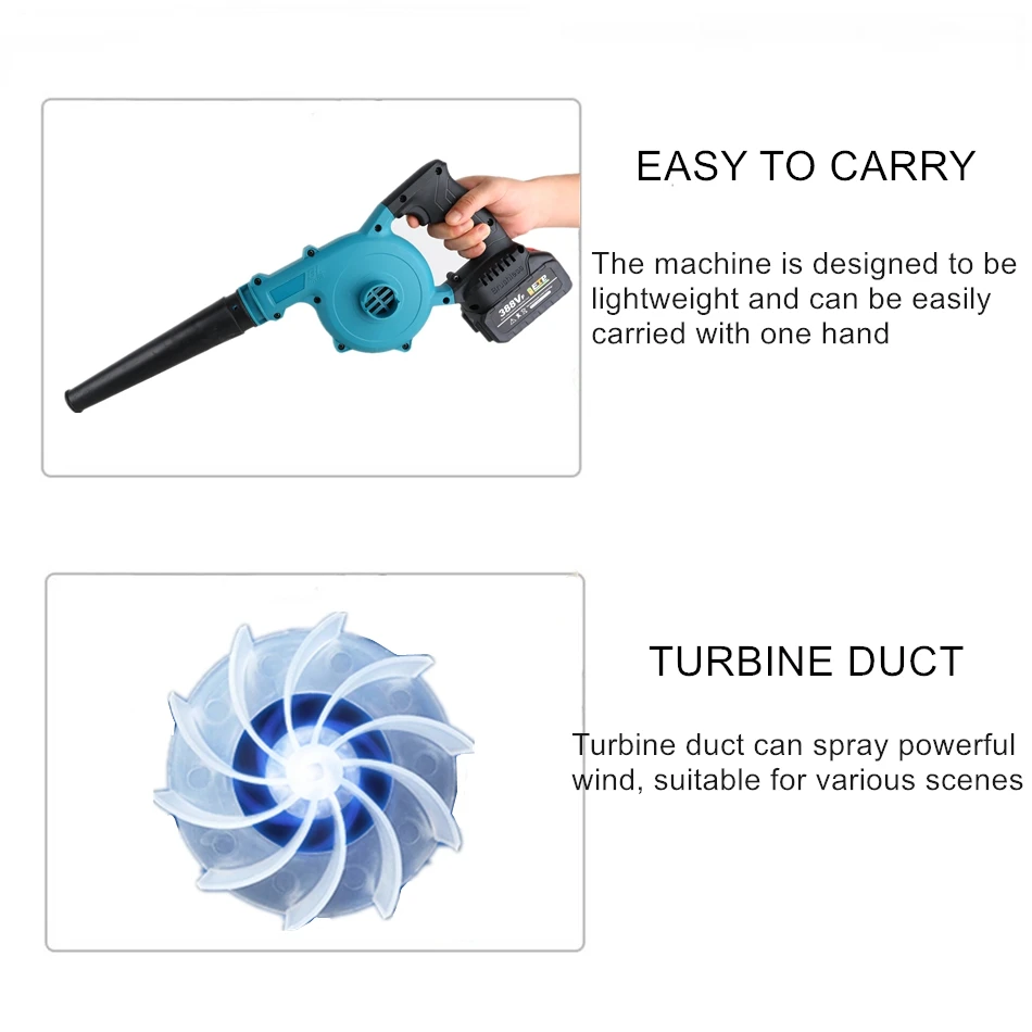 Buy Wholesale China Cordless Leaf Blower,24v Electric Mini Leaf Blower With  Battery And Charger,lightweight Battery Powered Leaf Blower 18000mah &  Blower at USD 30