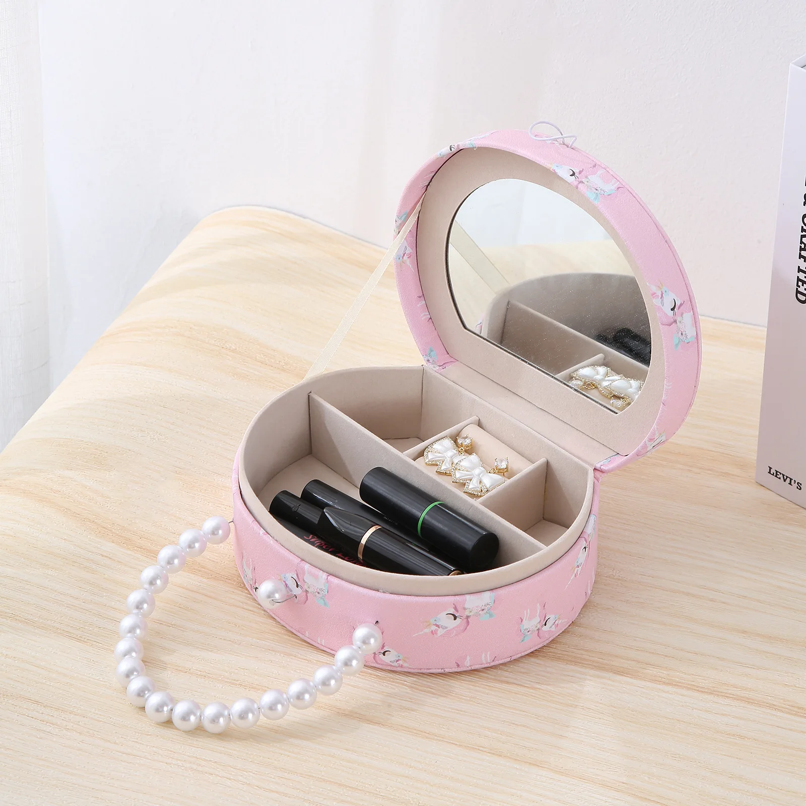 

Creative Unicorn Jewelry Box Organizer Girls children's Pearl Jewellery Storage Case Toy Child Baby Special Souvenir Gift Box