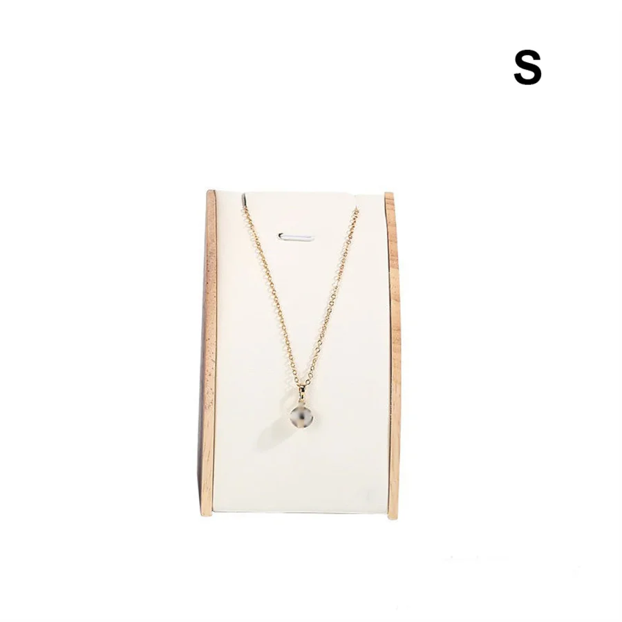 Luxury Wooden Necklace Display Stand for Jewelry – Curved Pendant Holder Organizer for ... - SKU NDS00814 - UGI Packaging