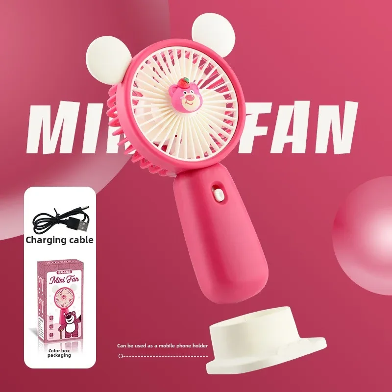 Hot Selling Small Handheld Fan Usb Portable Charging Summer Cartoon Mini Silent Cool Easy To Carry Gift Gift Electric Fan 5
