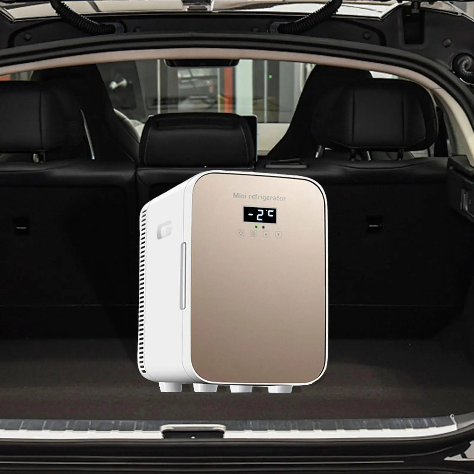 Small Car Refrigerator Beverage Refrigerator 10L Multifunction Quiet Skincare