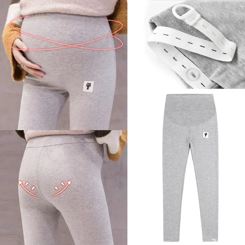 Maternity Leggings Adjustable Waist Pregnant Women Pregnancy Clothes Pants Ropa Mujer Embarazada Premama Enceinte Soft Slim 2