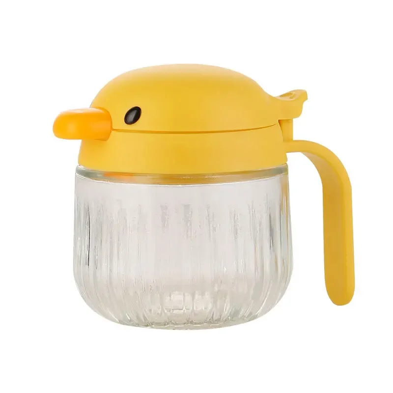 Household Moisture-proof Sealed Glass Seasoning Bottles Cartoon High Appearance Kitchen Storage Edible Oil Seasoning Bottles