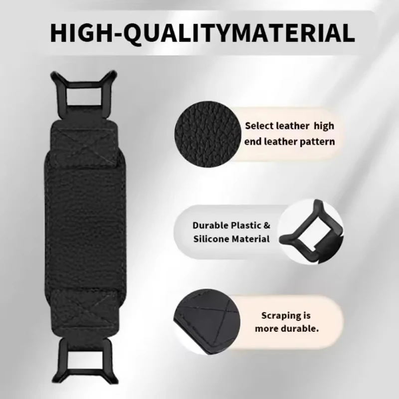 Universal Leather Tablet Hand Strap with Elastic Anti-Drop EReader Holder