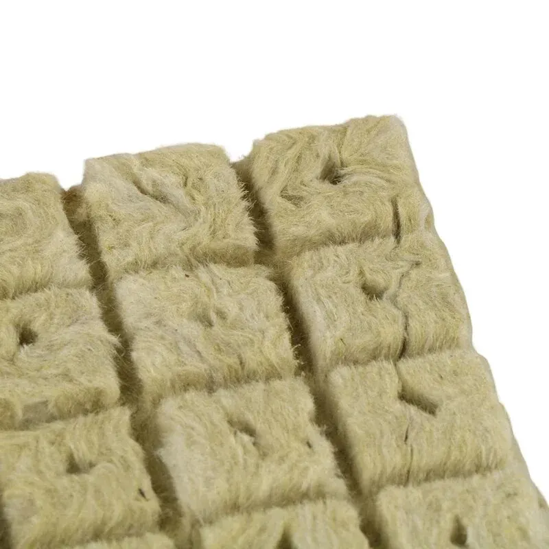 25x25x25mm Stonewool Hydroponic Grow Media Cubes Plant Cubes Soilless Substrate Seeded Rock Wool Plug Seedling Block 50pcs hydroponic grow media cubes soilless planting substrate