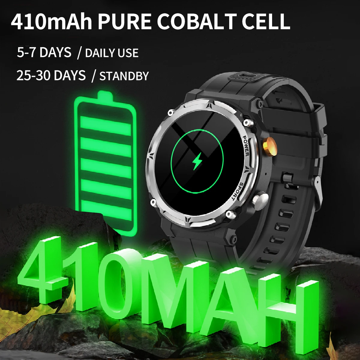 MISIRUN C21Pro Smart Watch Men Outdoor Sport Smartwatch BT Call Voice Assistant Watch Heart Rate Monitor Waterproof Wristwatch 5