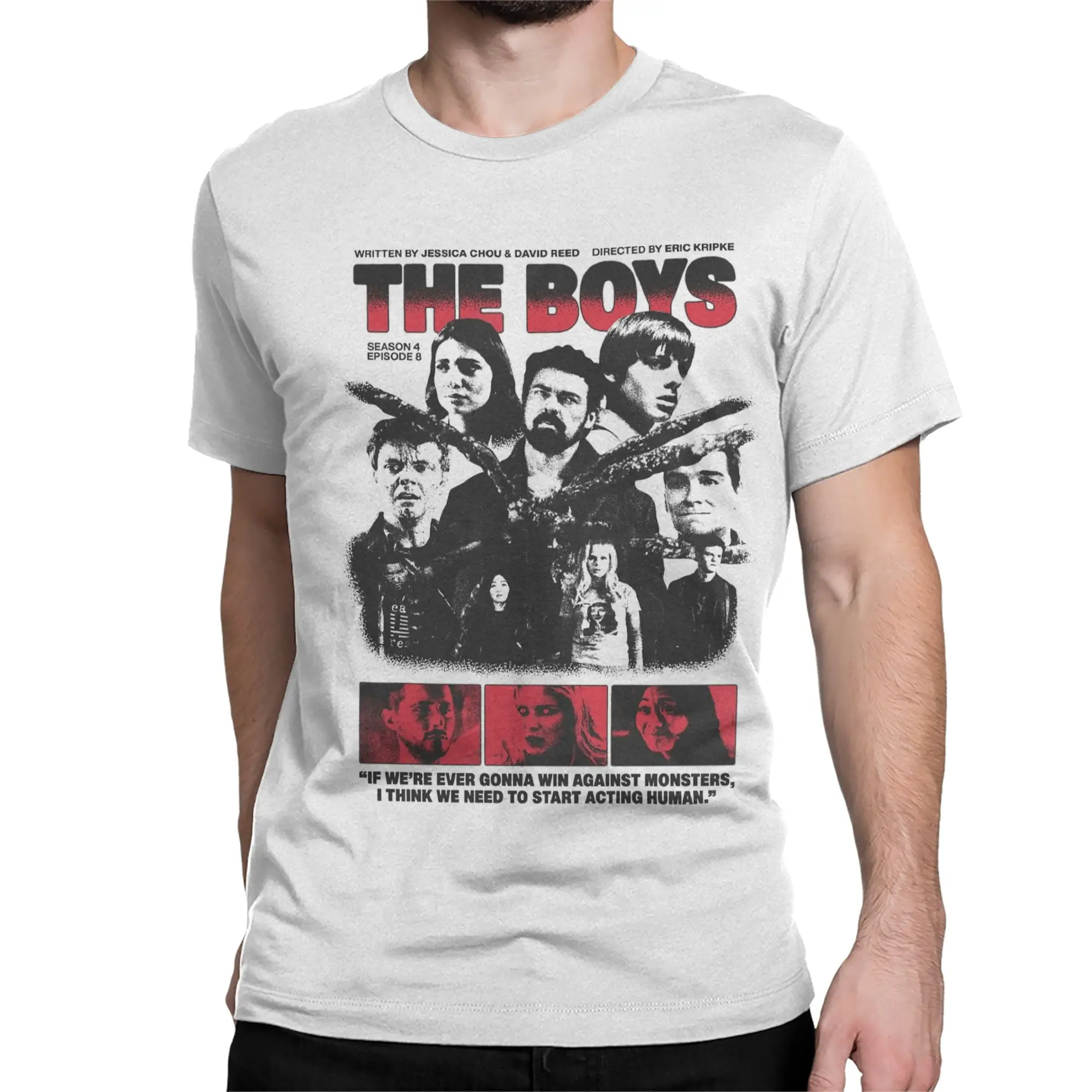 Men Women's The Boys  Billy Butcher Homelander T Shirts  100% Cotton Clothes Vintage Short Sleeve O Neck Tee Shirt Gift T-Shirt - 2