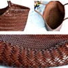 100% Natural Cowhide Weave Handbags Fashion Small Manual Hand Made Ladies Woven Handbag Exquisite Tote Dating Shopping Bags 4