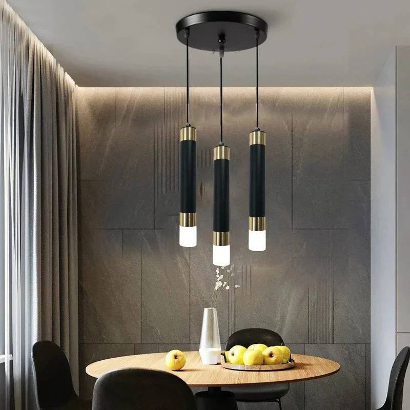 섬세한 미니멀리스트 Led 펜던트 조명 Hanglamp 드롭 라이트 레스토랑 바 주방 다이닝 룸 계단 샹들리에 램프