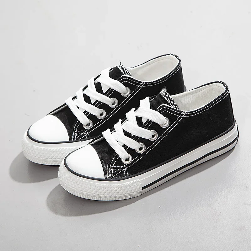 thumbnail image 1 of Zapatos Canva bajos para niños, primavera Otoño, nuevo estilo, zapatos blancos, tablero de estudiante Wenzhou Sulphured para niños y niñas, 1 of 4