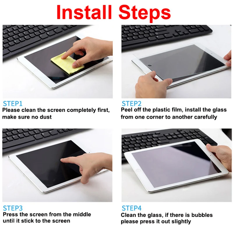 For Lenovo Tab M9 Tempered Glass Screen Protector LenovoTabM9 TB310FU TB310XC Anti-crack Screen Protective Film 6