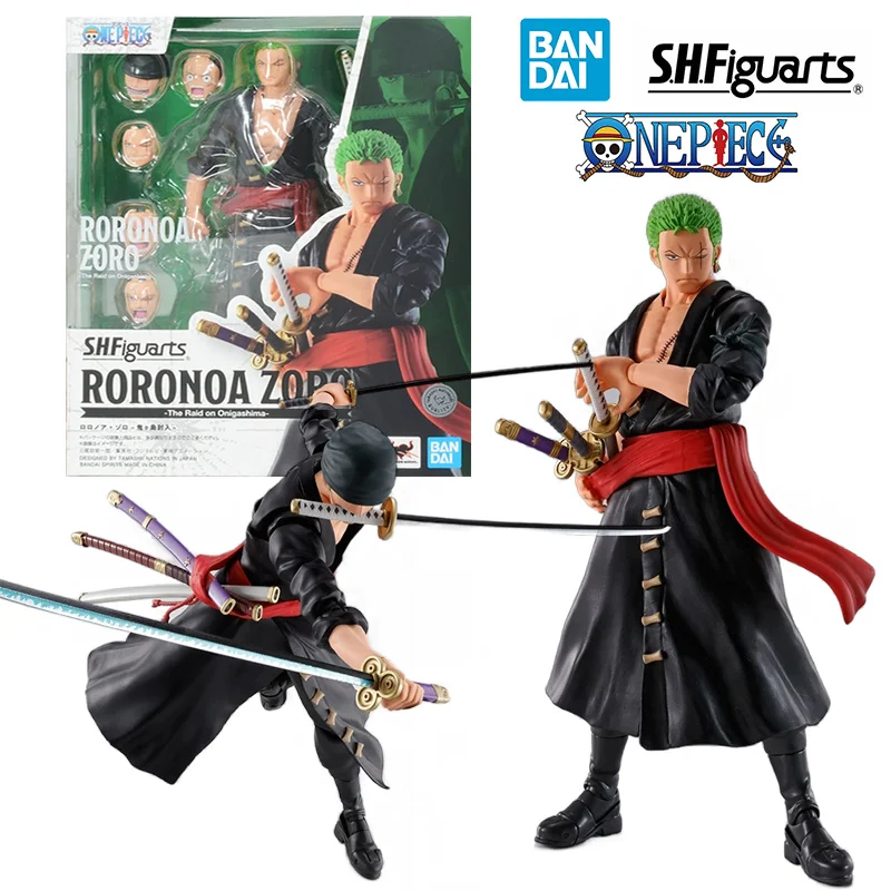 

Bandai S.H.Figuarts Roronoa Zoro The Raid On Onigashima One Piece 16Cm Anime Original Action Figure Model Toy Gift Collection