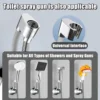 Xiaomi Suction Cup Shower Holder Adjustable Shower Holder Nozzle Handheld Holder Punch-Free Multi Angle Rotation Shower Bracket 5