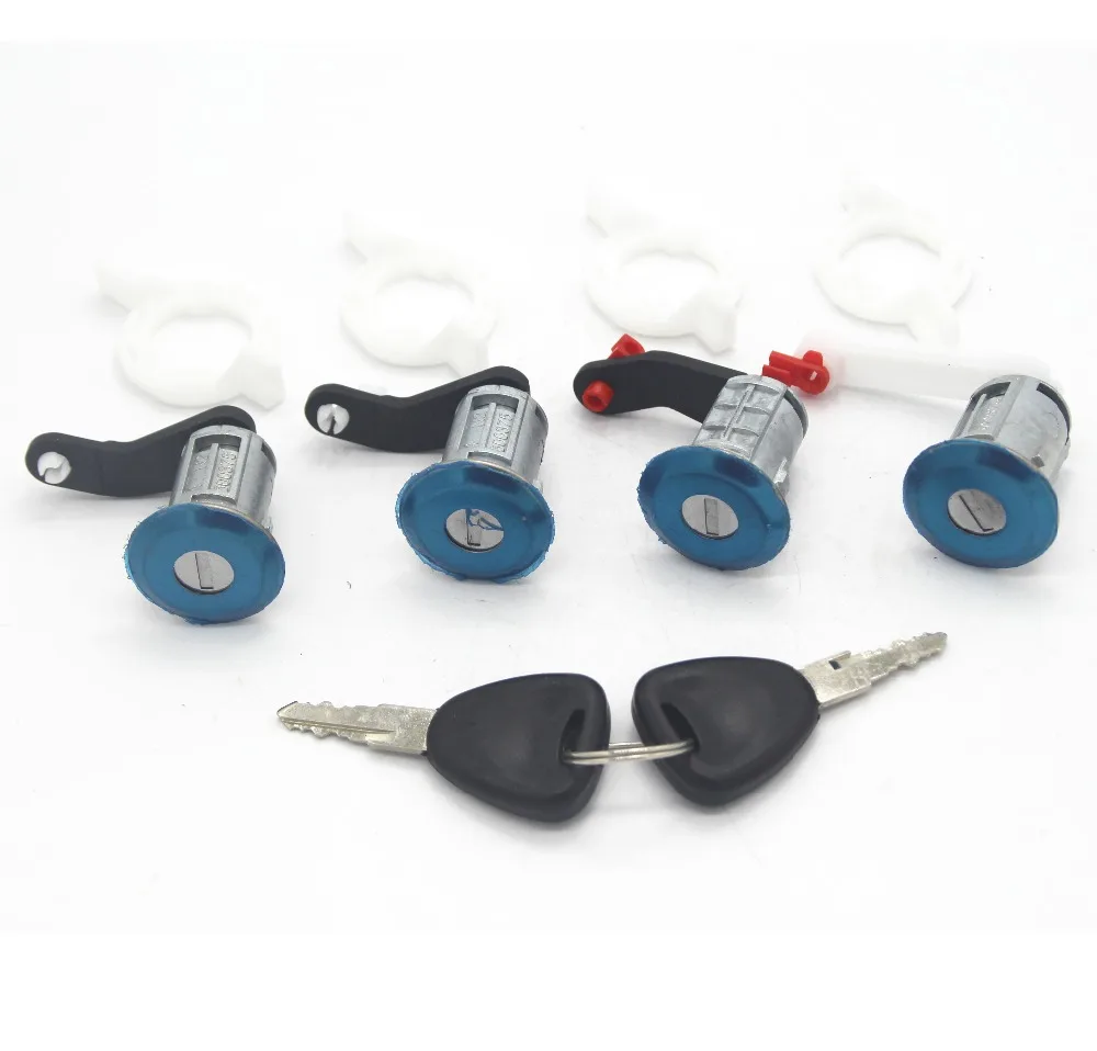 Renault Master II Megane Vauxhall Movano Nissan Interstar 4pcs 풀 세트 도어록 배럴 AL146 7701470944
