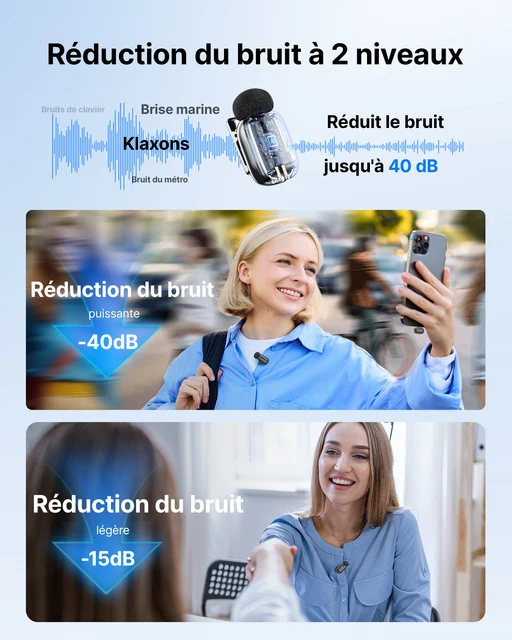 BOYA Mini 2 Microphone Lavalier sans fil AI réduction du bruit Mini micro pour iPhone 6-14/15-17 USB-C enregistrement vidéo de téléphone Android 5 BOYA Mini 2 Microphone Lavalier sans fil AI réduction du bruit Mini micro pour iPhone 6-14/15-17 USB-C enregistrement vidéo de téléphone Android 5