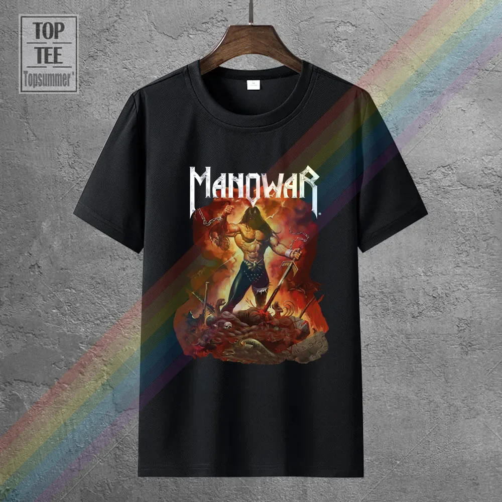 

Rare Manowar The Dawn Of Battle 2002 T-Shirt Usa Reprintt
