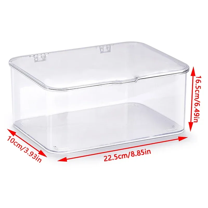 Hot Acrylic Sundries Storage Basket Phone Case Holder Ins Transparent Phone Case Organizer Storage Box with Cover Home Desktop 6