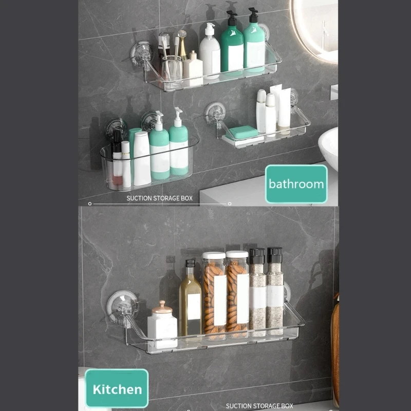 

Корзина для душа Легко устанавливается на присоске Настенный держатель для хранения Ванная комната Кэдди