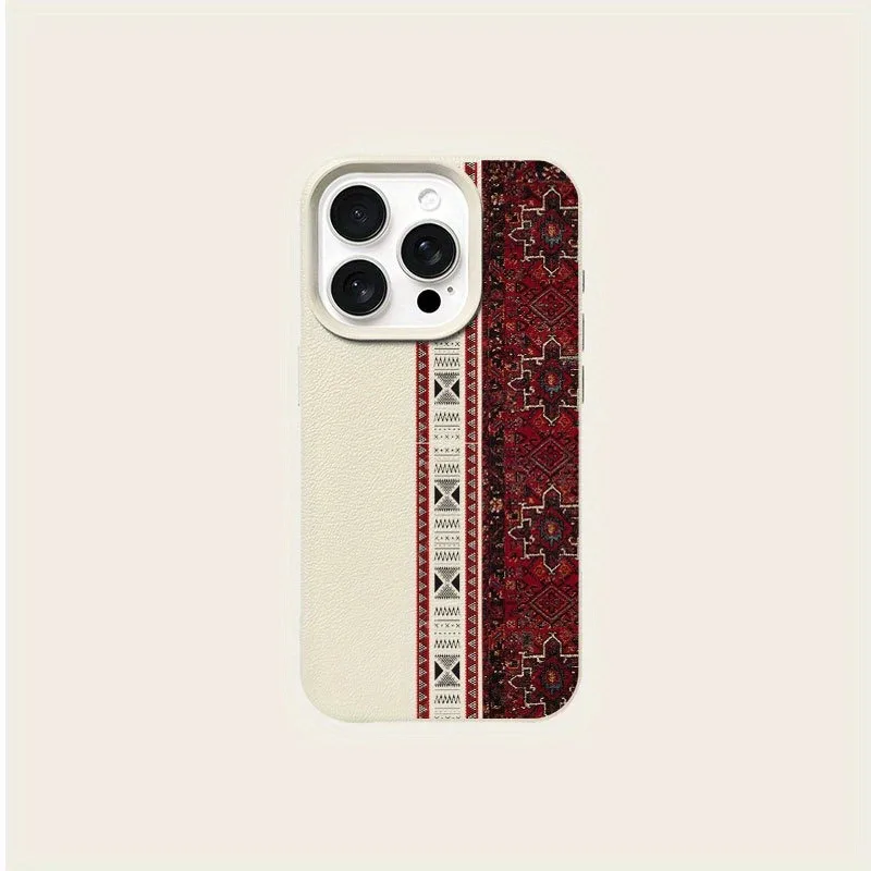 Luxurious Red Carpet Lychee Texture Soft Phone Case Cover