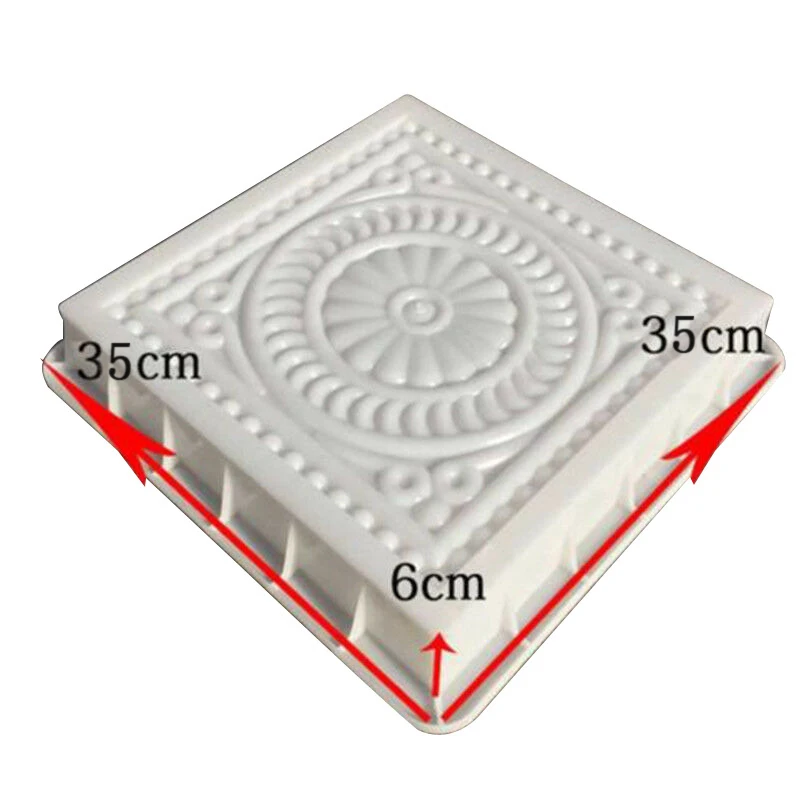 Antique Brick Cement Mold DIY Handcraft Walkway Cement Paving Mould Retro Brick Carving Mold Garden Courtyard Decor