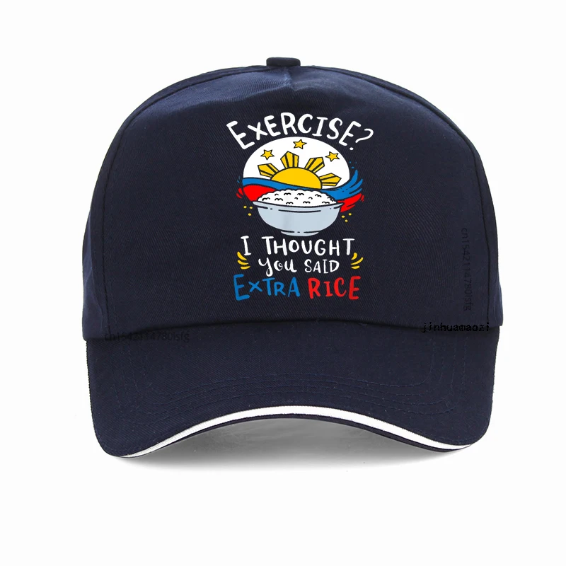 Philippines Rice Funny Saying Hip-hop hat Summer Style Baseball Cap men Adjustable Snapback Hats gorras 2