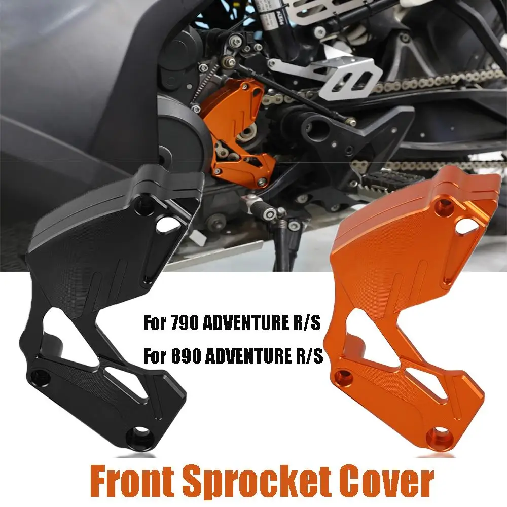 

For 790 890 Adventure S R 2021 790 890 2019 2020 2021 CNC Aluminum Front Sprocket Guard Protector Chain Guaud Cover 890ADV