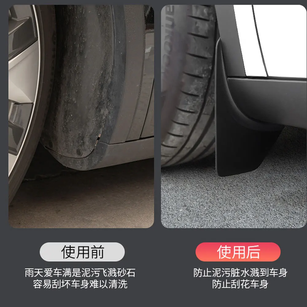 Tefun For Tesla Model Y 2020-2022 Invisible Mud Fenders Modification Car  Exterior Model Y 2023 Accessories Mudguards 4pcs - Mudguards - AliExpress