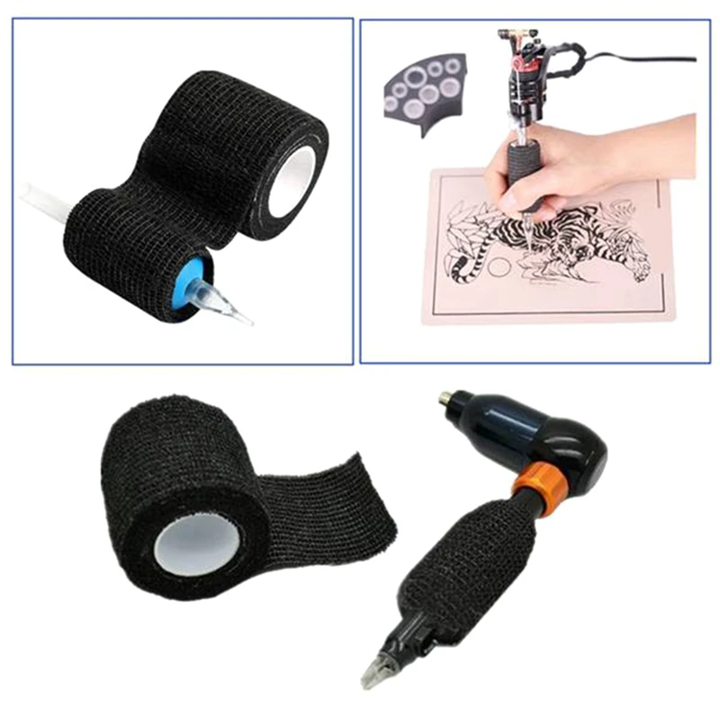48 Rolls Of Non-Woven Self-Adhesive Bandage Outdoor Sports Tape Finger Joint Bandage 5Cm X 4.5M Black