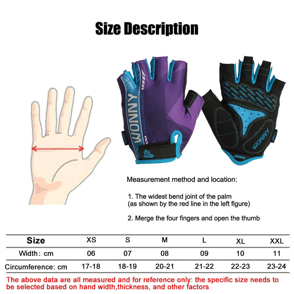 Unisex Half-Finger Cycling Gloves - Anti-Slip & Shock-Absorbing for Outdoor Sports & Fitness