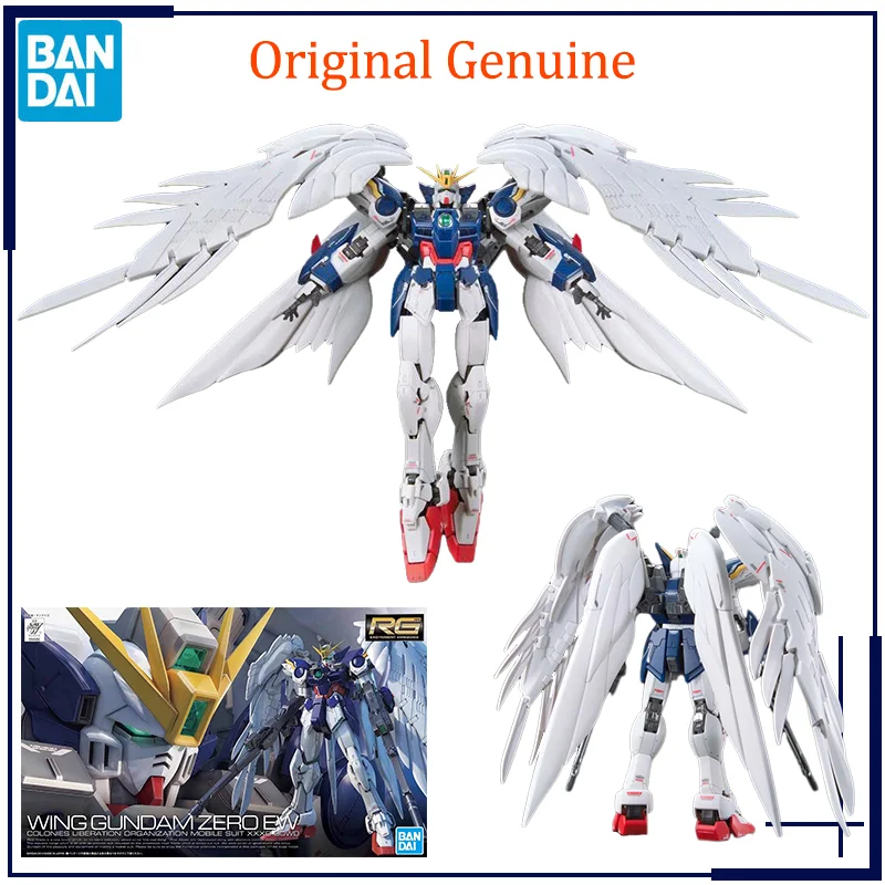 Originale Genuino Bandai Anime Gundam Wing Gundam Zero Ew Rg 1/144 Assemblaggio Modello Giocattoli Action Figure Regali Ornamenti Da Collezione