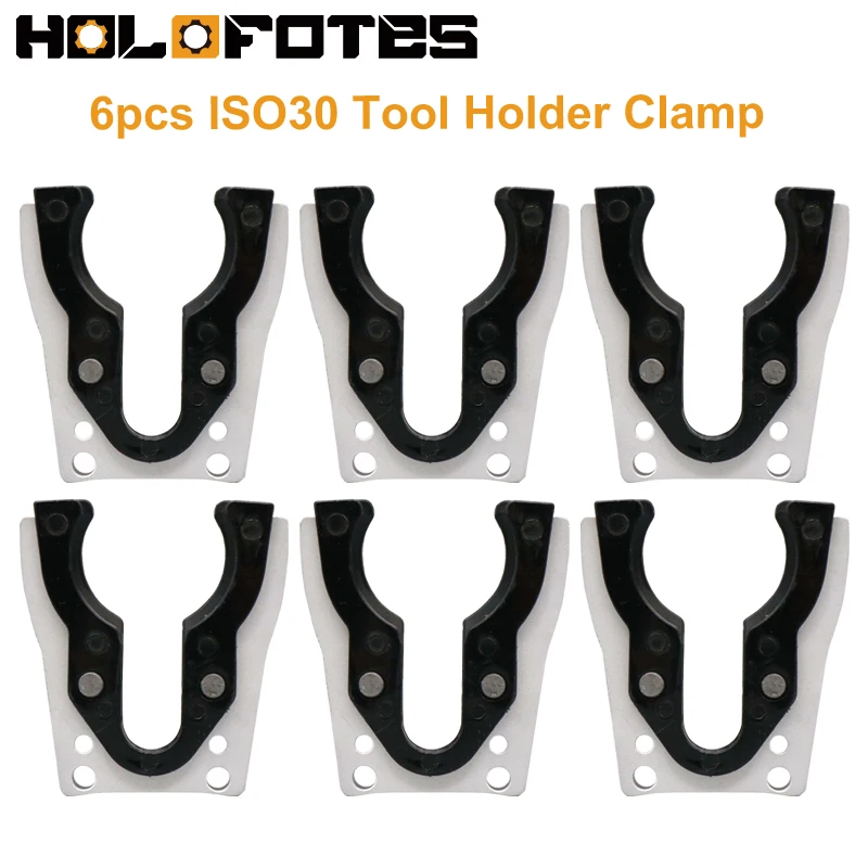 6pcsISO30ToolHolderForksforCNCMillingMachineABSISO30Tool